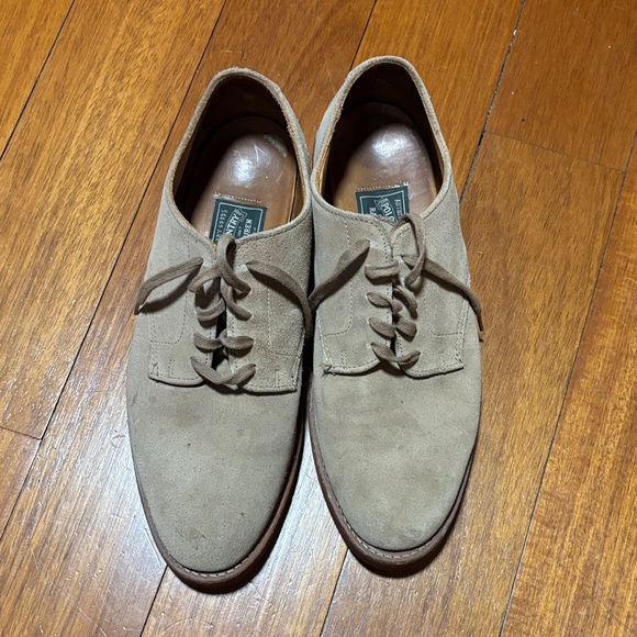 Vintage Ralph Lauren Tan Suede Oxfords